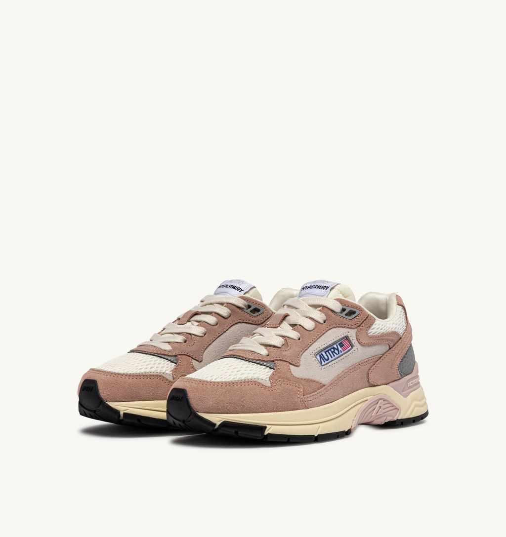 AUTRY - Basket Hyperway Suede Bicolore /Mesh Silk/white