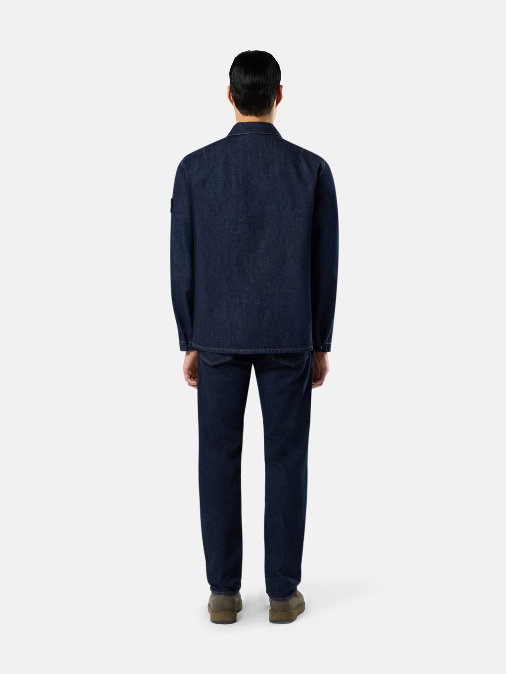 Stone Island - J100007 Jeans coupe Slim cinq poches Bleu Rincé
