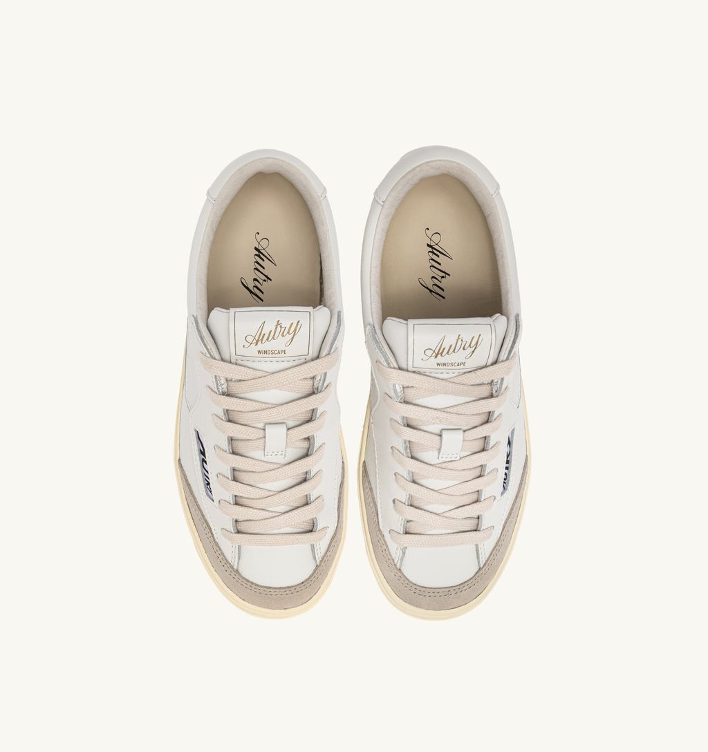 Autry - Windscape low en cuir Blanc