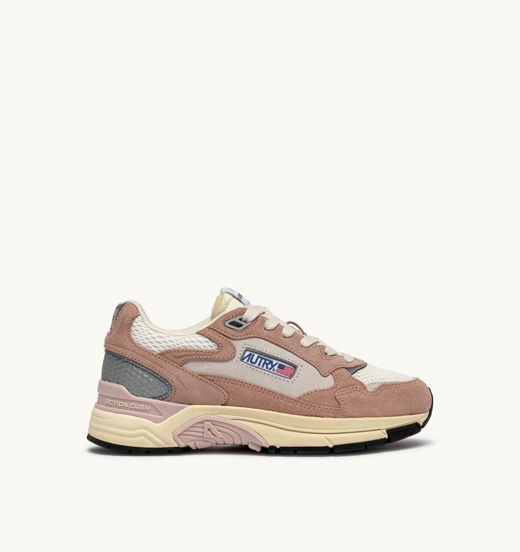 AUTRY - Basket Hyperway Suede Bicolore /Mesh Silk/white