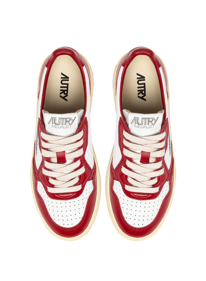 AUTRY - Basket Medalist Rouge et Blanc Game Set Match