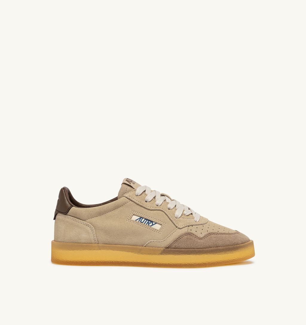 AUTRY - Basket Medalist Low Suede/leather/Crepe Biscotti/Kangaroo