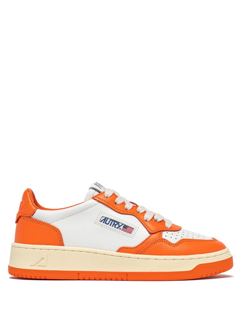 AUTRY - Basket Medalist Low Bicolor White/Pr Orange