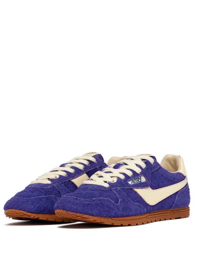 AUTRY - Basket Windspin en daim et cuir Prince/rut