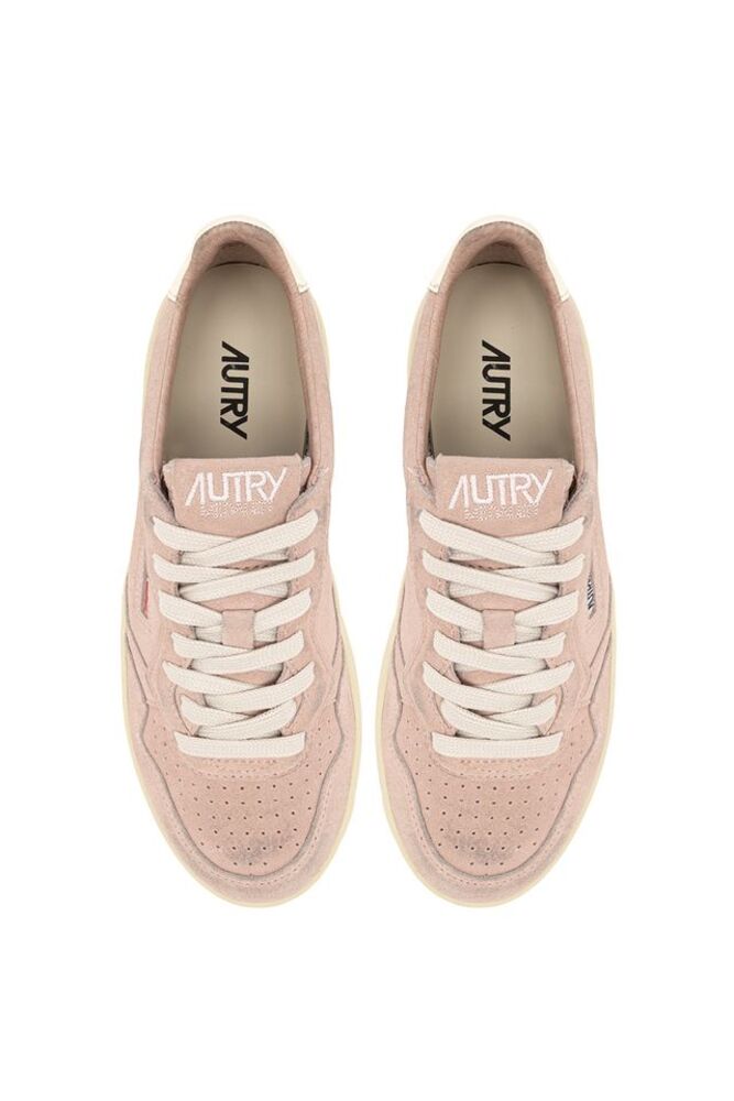 AUTRY - Basket Medalist Platform en daim Silk/white