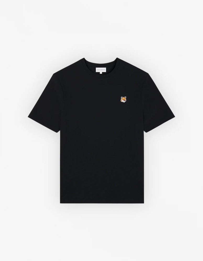 MAISON KITSUNÉ - Tee-shirt Fox head patch regular black