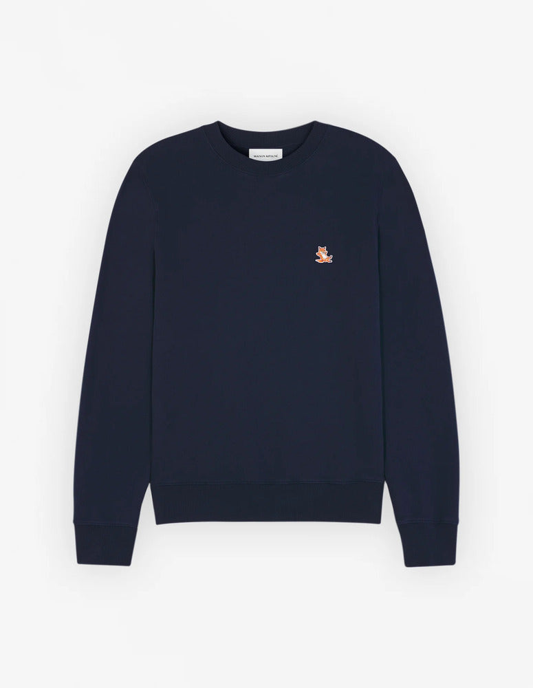 MAISON KITSUNÉ - Sweat Chillax patch regular bleu encre