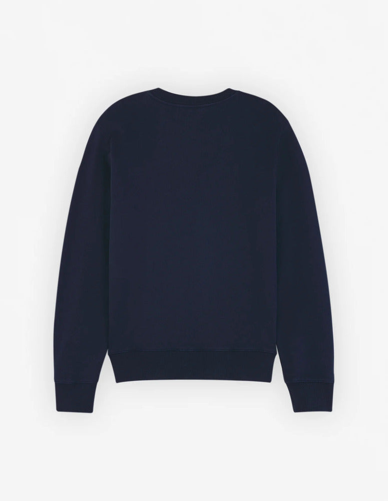 MAISON KITSUNÉ - Sweat Chillax patch regular bleu encre