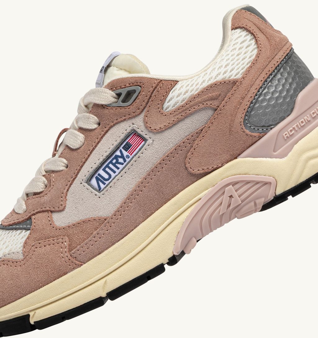 AUTRY - Basket Hyperway Suede Bicolore /Mesh Silk/white