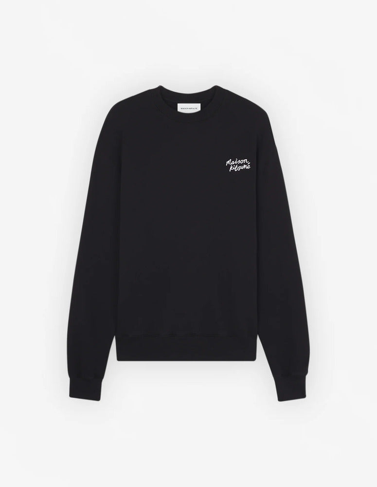 MAISON KITSUNÉ - Sweat Maison Kitsune handwriting comfort black/white