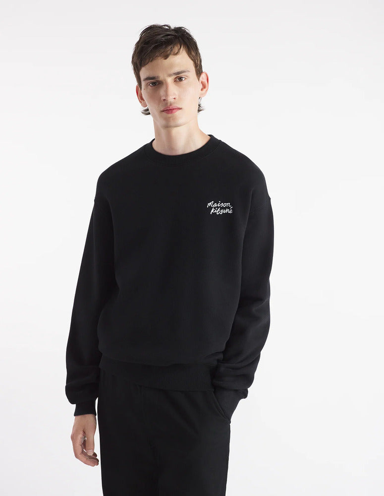 MAISON KITSUNÉ - Sweat Maison Kitsune handwriting comfort black/white