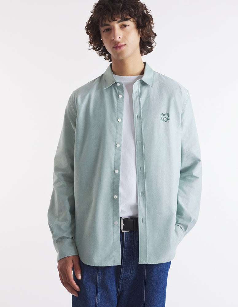 MAISON KITSUNÉ - Chemise Contour Fox head skate Pine
