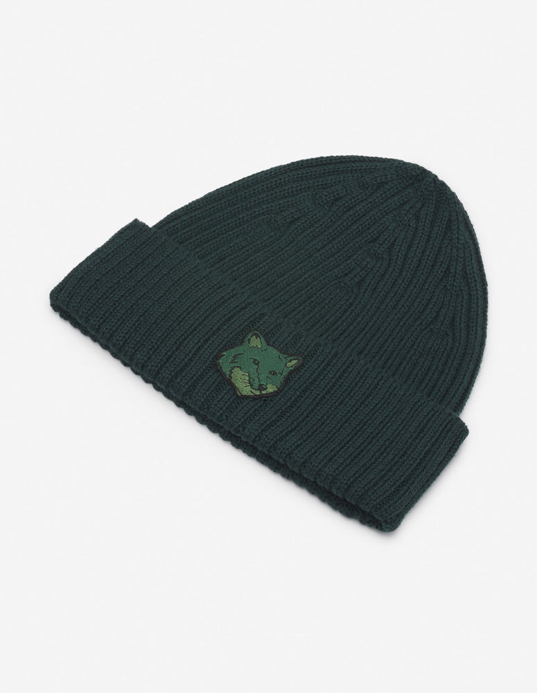 MAISON KITSUNÉ - Bonnet Bold Fox head ranger green