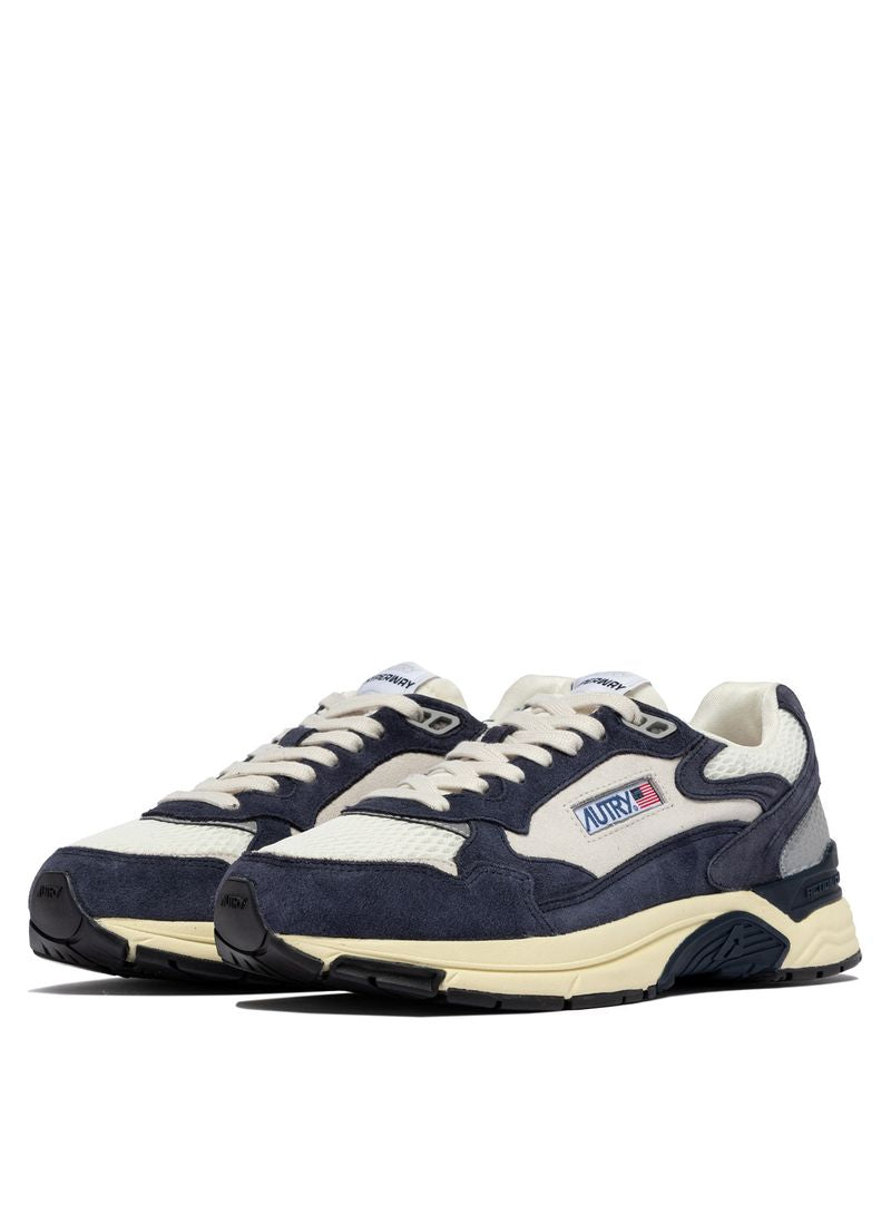 AUTRY - Basket Hyperway Suede Bicolore /Mesh SP Blue /silver