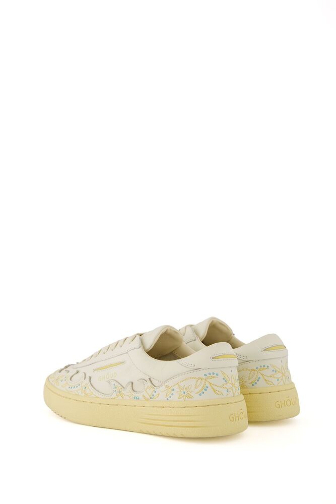 GHOUD - Basket Lido Low Tex Ivoire
