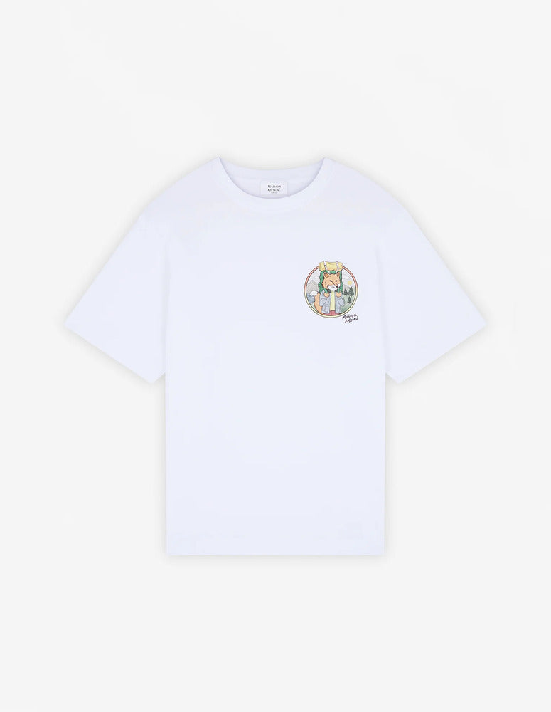 MAISON KITSUNÉ - Tee-shirt Rambling Fox Oversize blanc