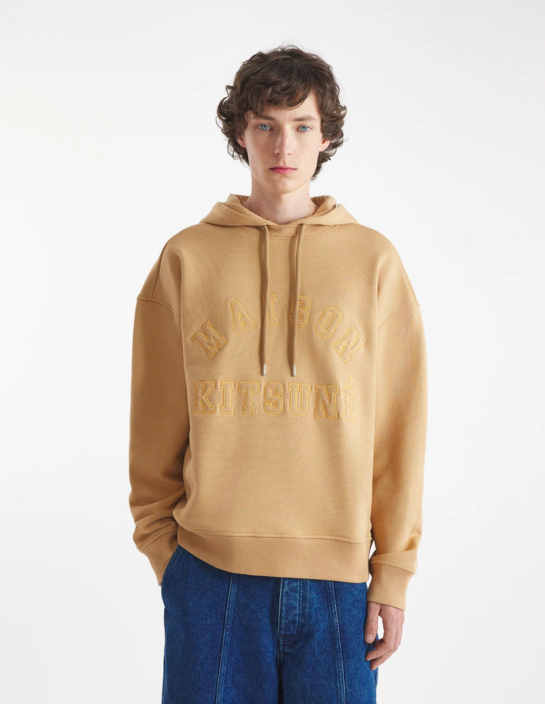 MAISON KITSUNÉ - Hoodie Varsity camomille