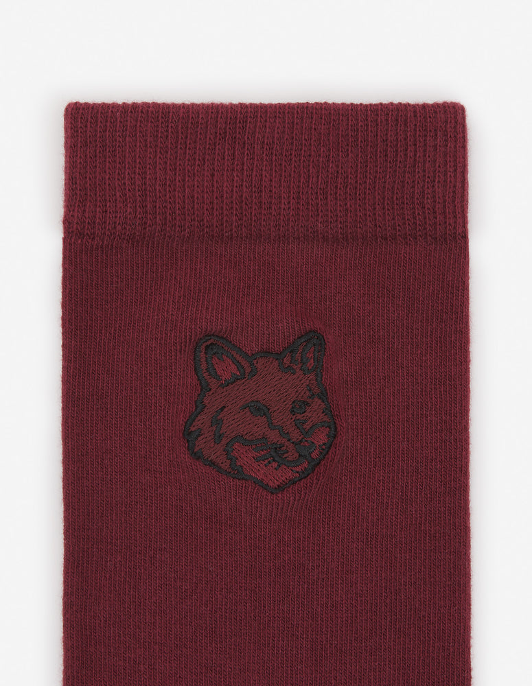 MAISON KITSUNÉ - Chaussettes bold fox head redstar