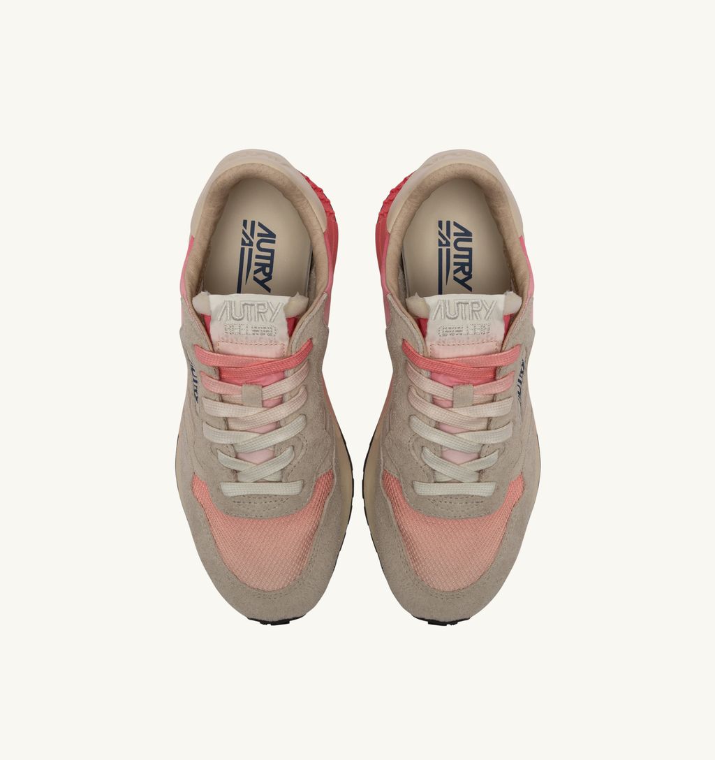 AUTRY - Basket Reelwind Nylon/Suede/leather Coral Pradise/Wife