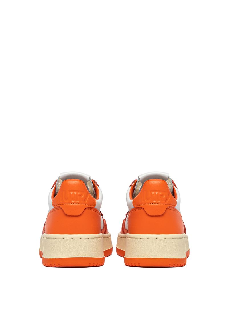 AUTRY - Basket Medalist Low Bicolor White/Pr Orange