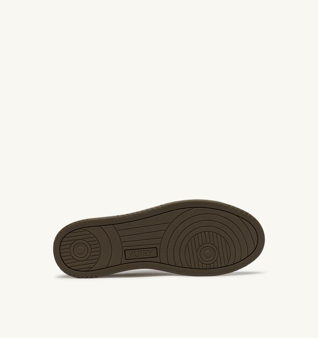 AUTRY - Basket Medalist Low Bicolor White/Chocolat