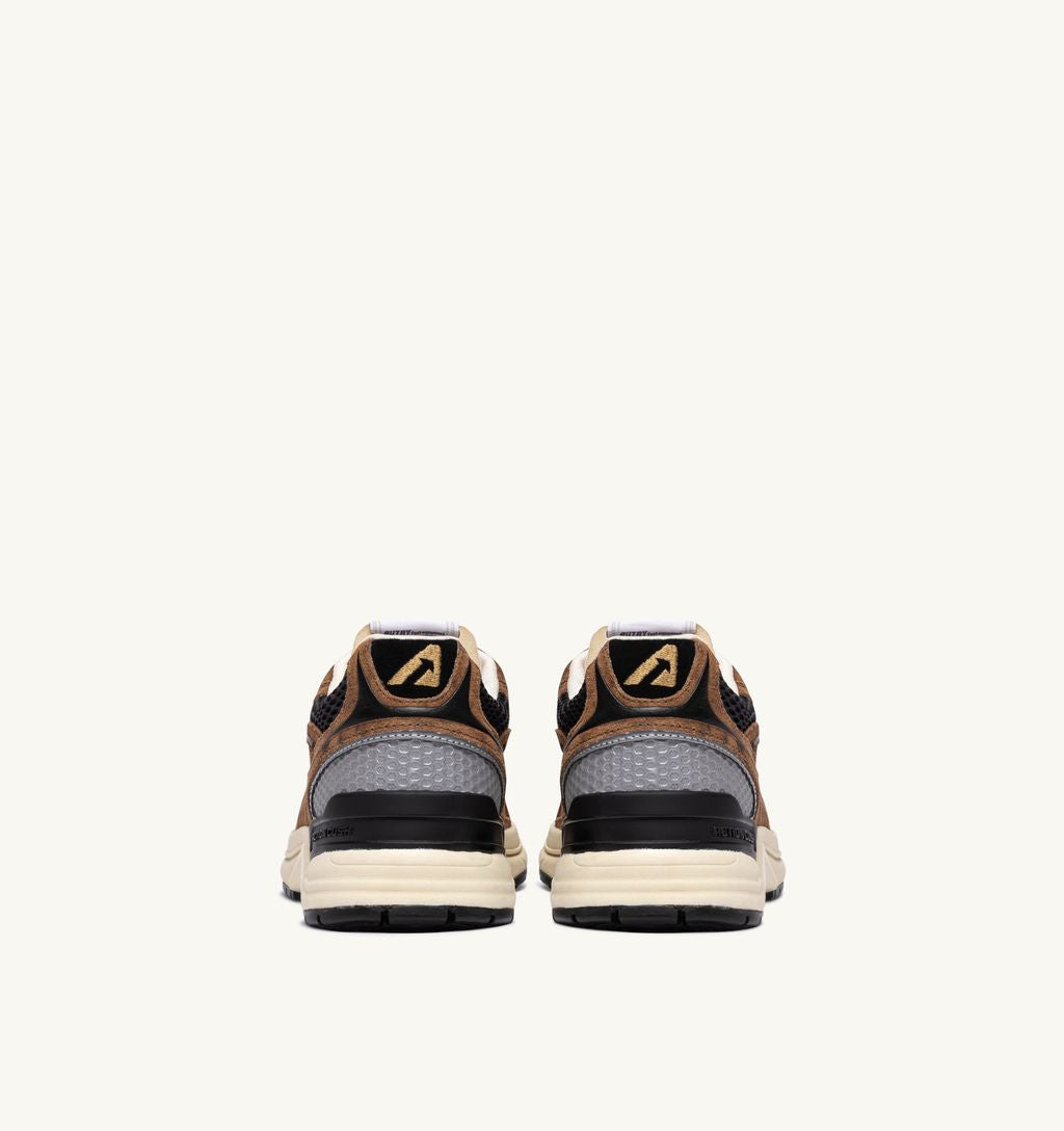AUTRY - Basket Hyperway Suede print/Mesh Black