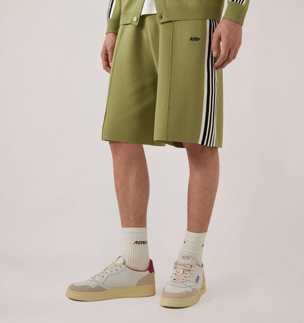 Autry - Short en maille Homme Vert