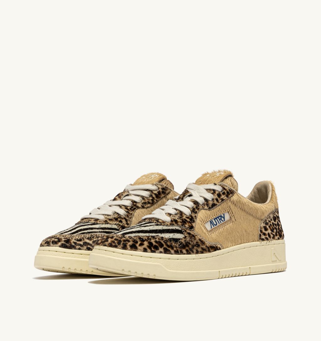 AUTRY - Basket Medalist Low Pony/Safari Leo/Zebra/Ivory