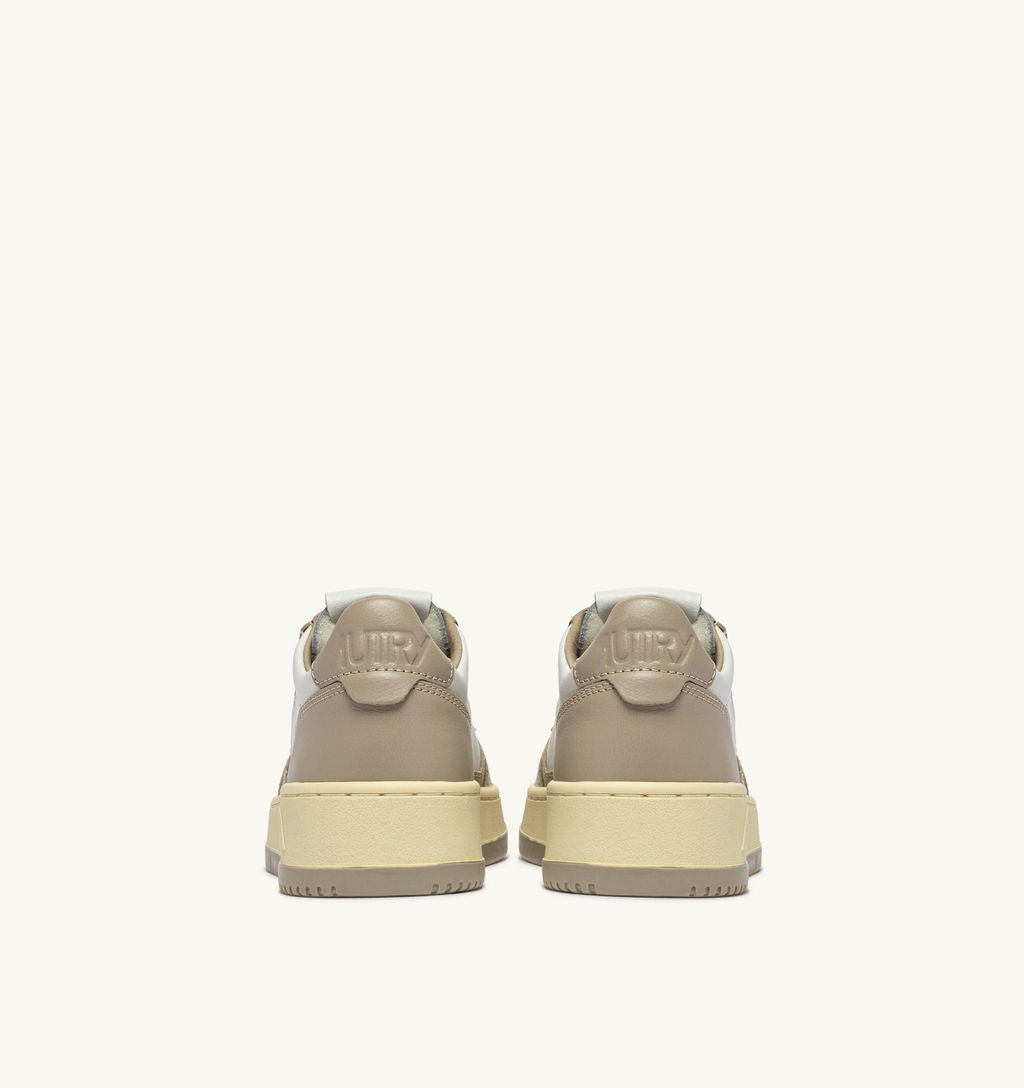 AUTRY - Basket Medalist Low Bicolor White/Feather