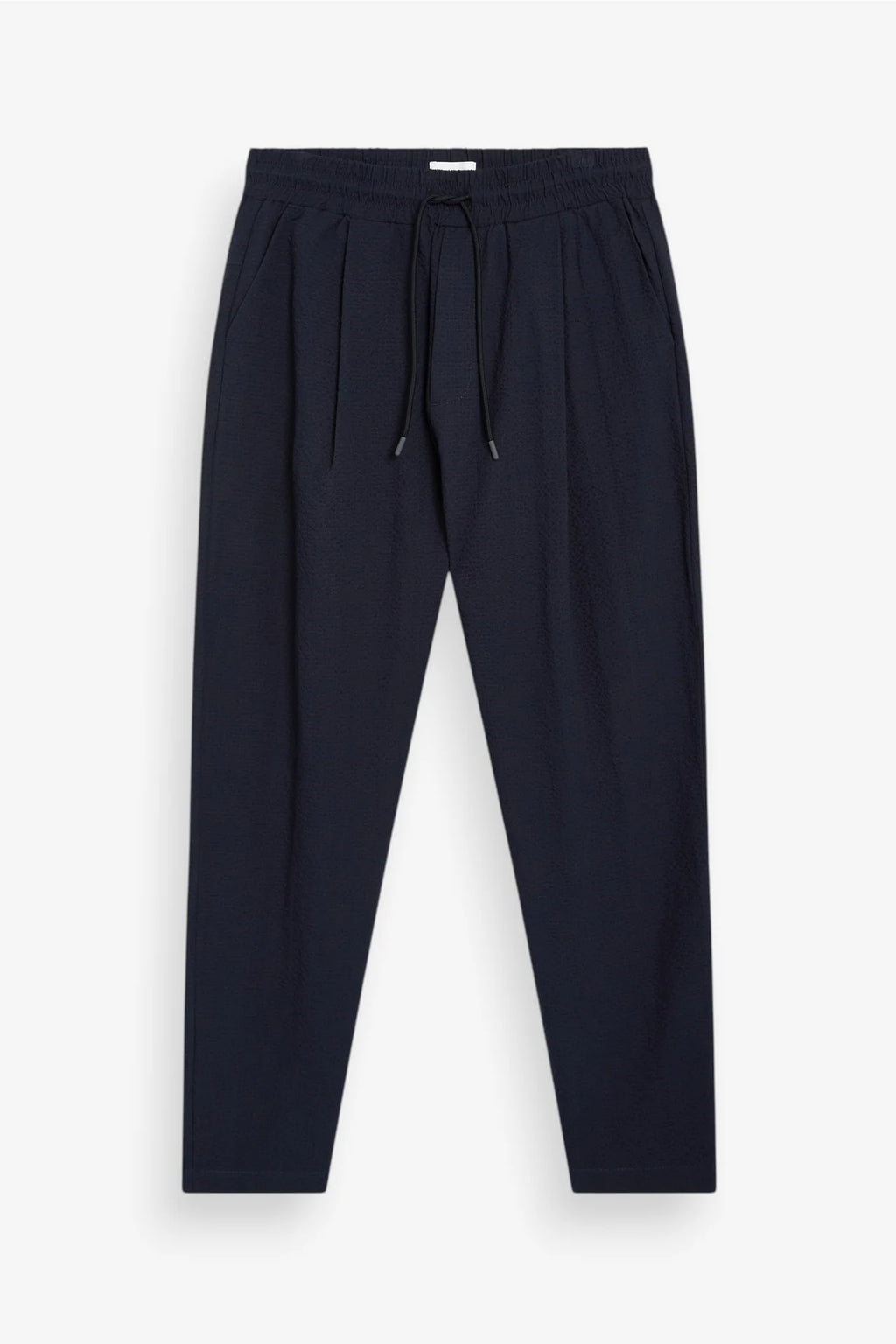 UNFEIGNED - Pantalon Smart Seersucker Navy