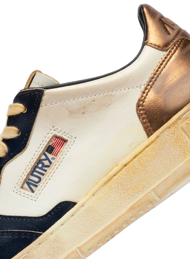 AUTRY - Basket Medalist Super Vintage Leather White/Spa/Copp