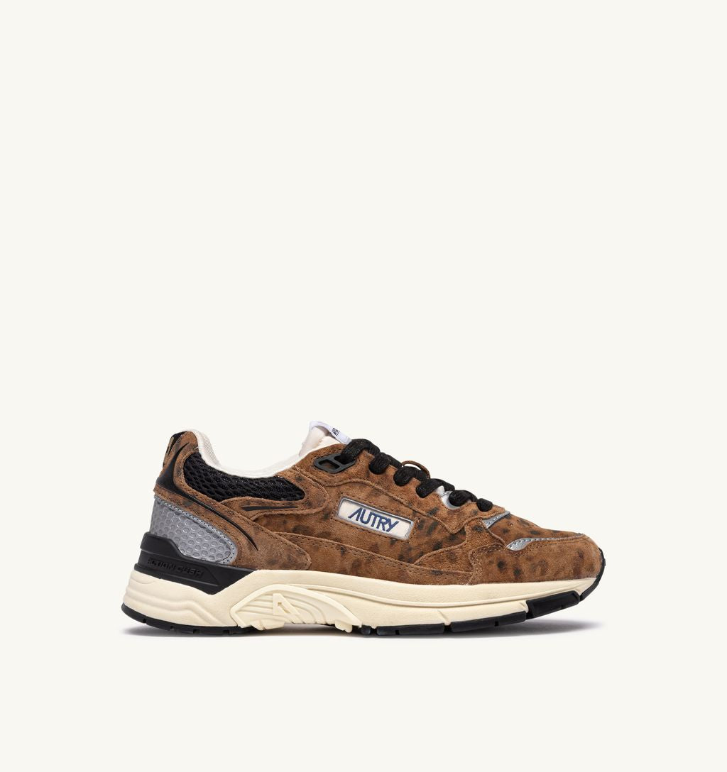 AUTRY - Basket Hyperway Suede print/Mesh Black