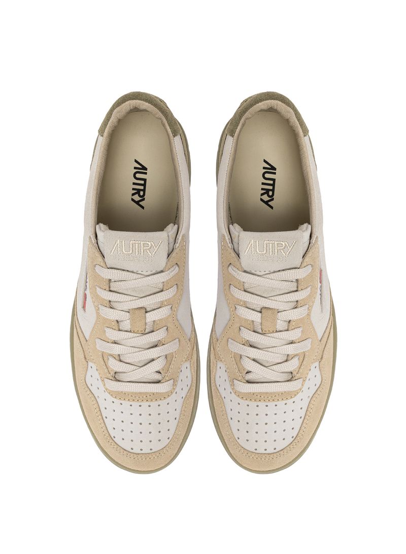 AUTRY - Basket Medalist Low Tricolor suede snd/Grey Green