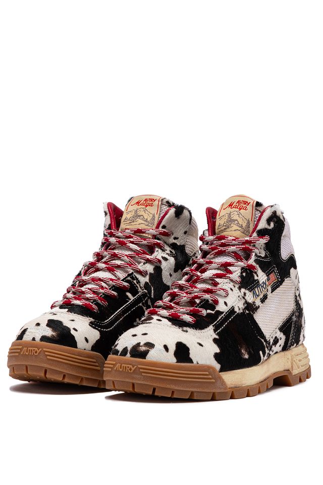 AUTRY - Chaussure Malga EFFET PONEY MARSHMALLOW ET MARRON