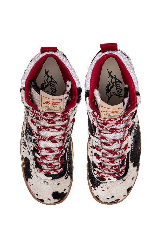 AUTRY - Chaussure Malga EFFET PONEY MARSHMALLOW ET MARRON