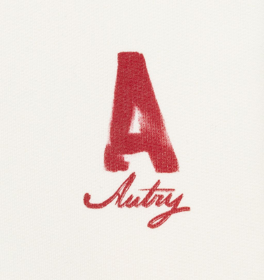 Autry - Sweat Unisex Heritage Effet usé Blanc