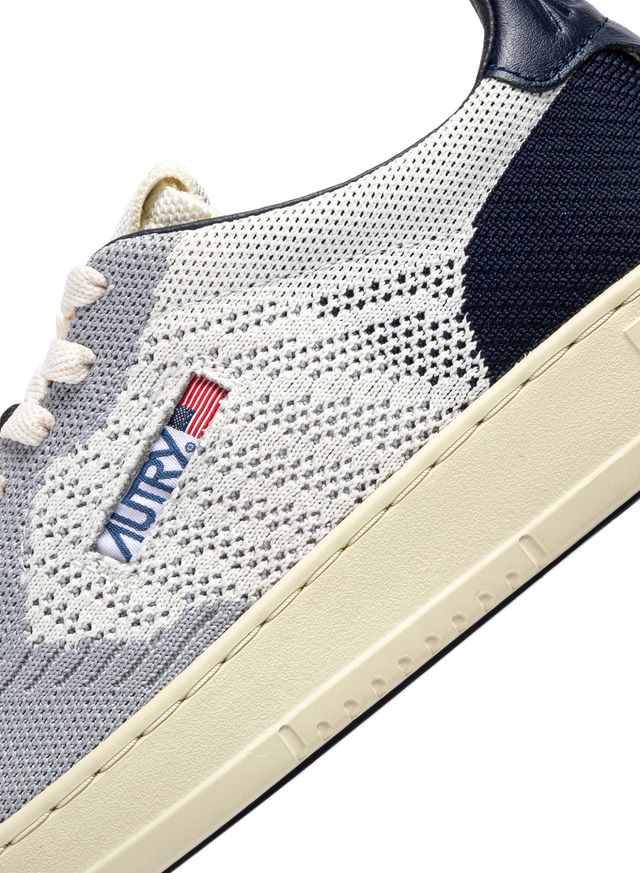 AUTRY - Basket Medalist Easeknit en tissu 3CKnit/Leat Loft/SpBlue