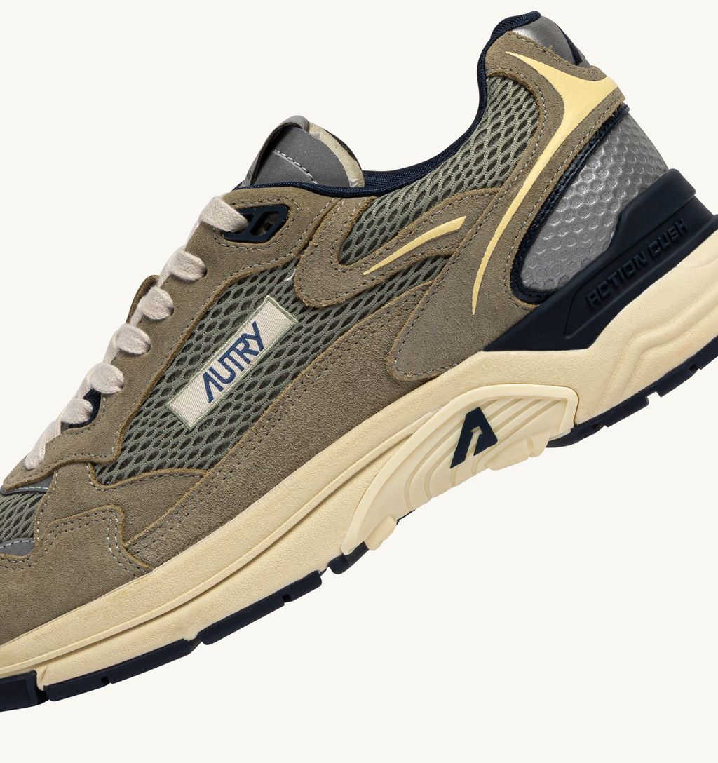 AUTRY - Hyperway Suede/Mesh/leather Silver Sage/Spa Blue