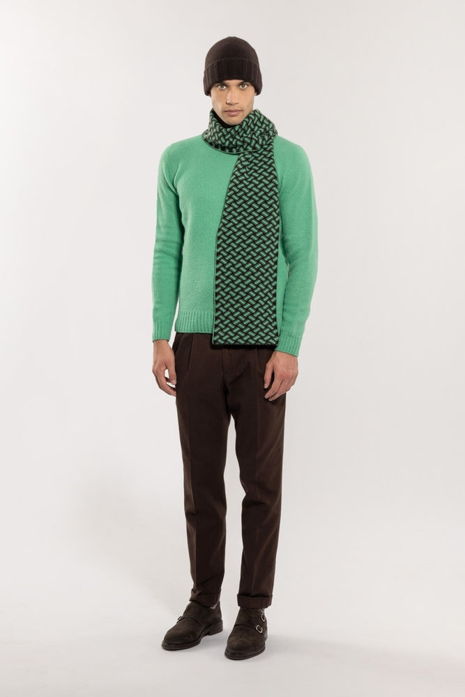 Drumohr - Pull Crew neck vert menthe