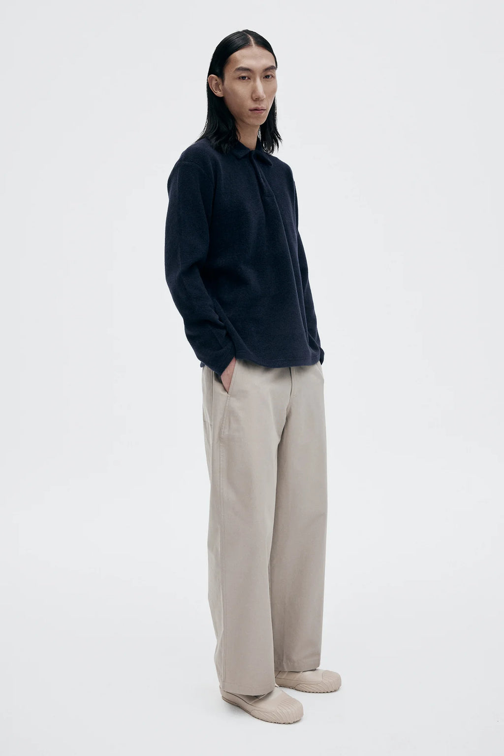 Unfeigned - Polo Wool Dark Navy