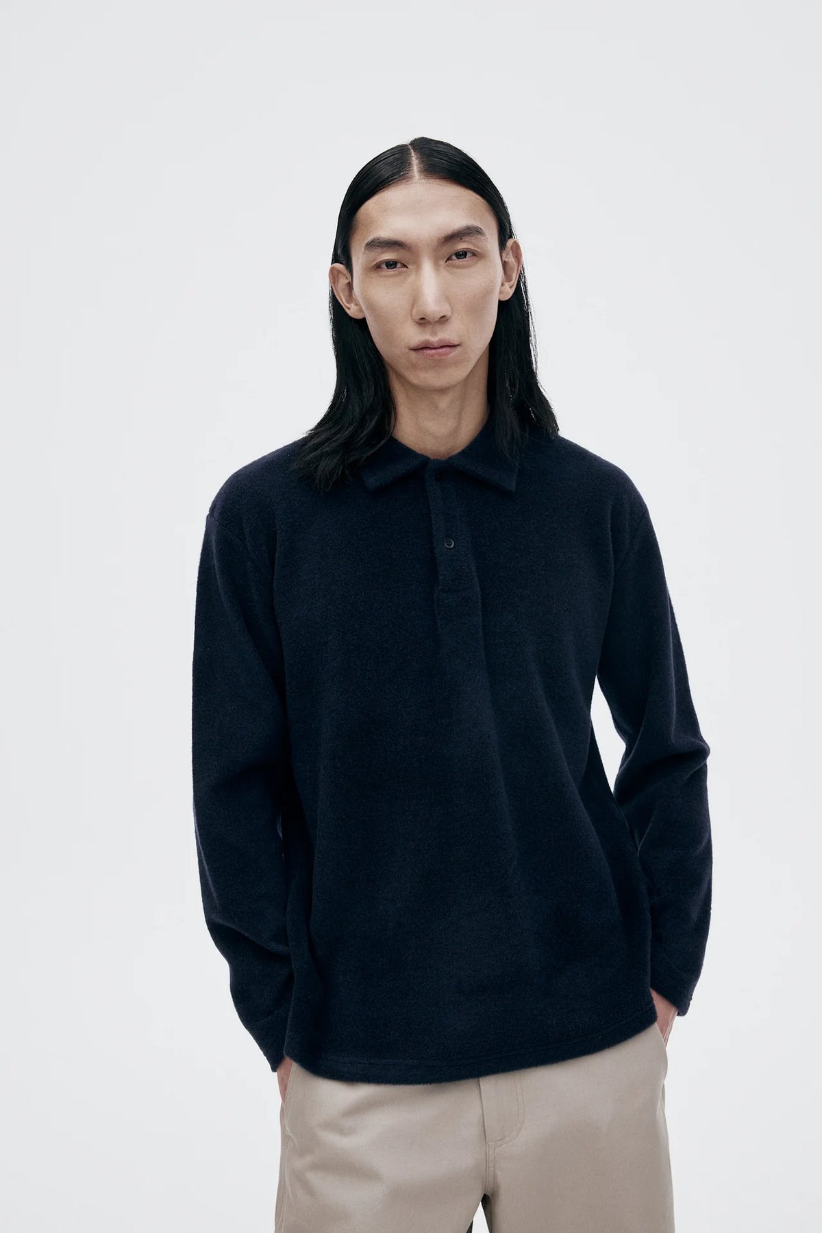 Unfeigned - Polo Wool Dark Navy