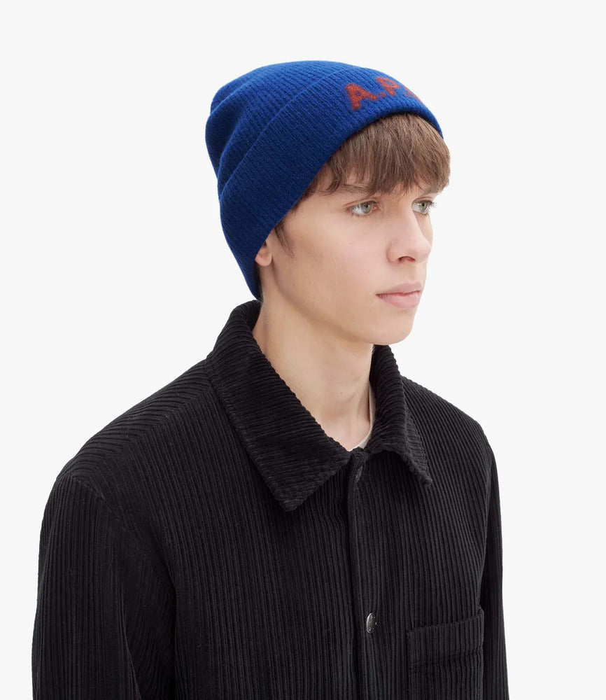A.P.C. - Bonnet Harry Bleu Foncé