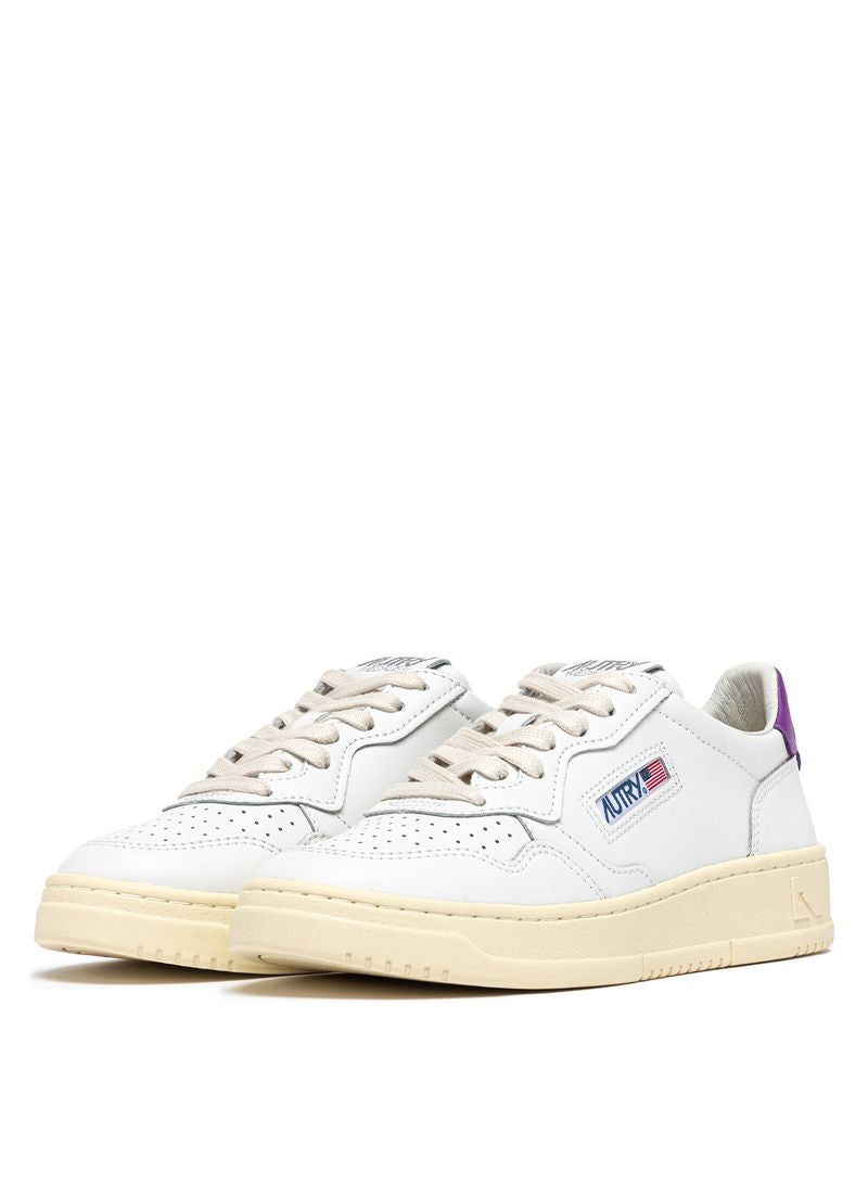 AUTRY - Basket Medalist Low cuir blanc / D Berry