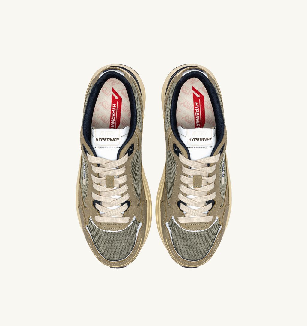 AUTRY - Hyperway Suede/Mesh/leather Silver Sage/Spa Blue