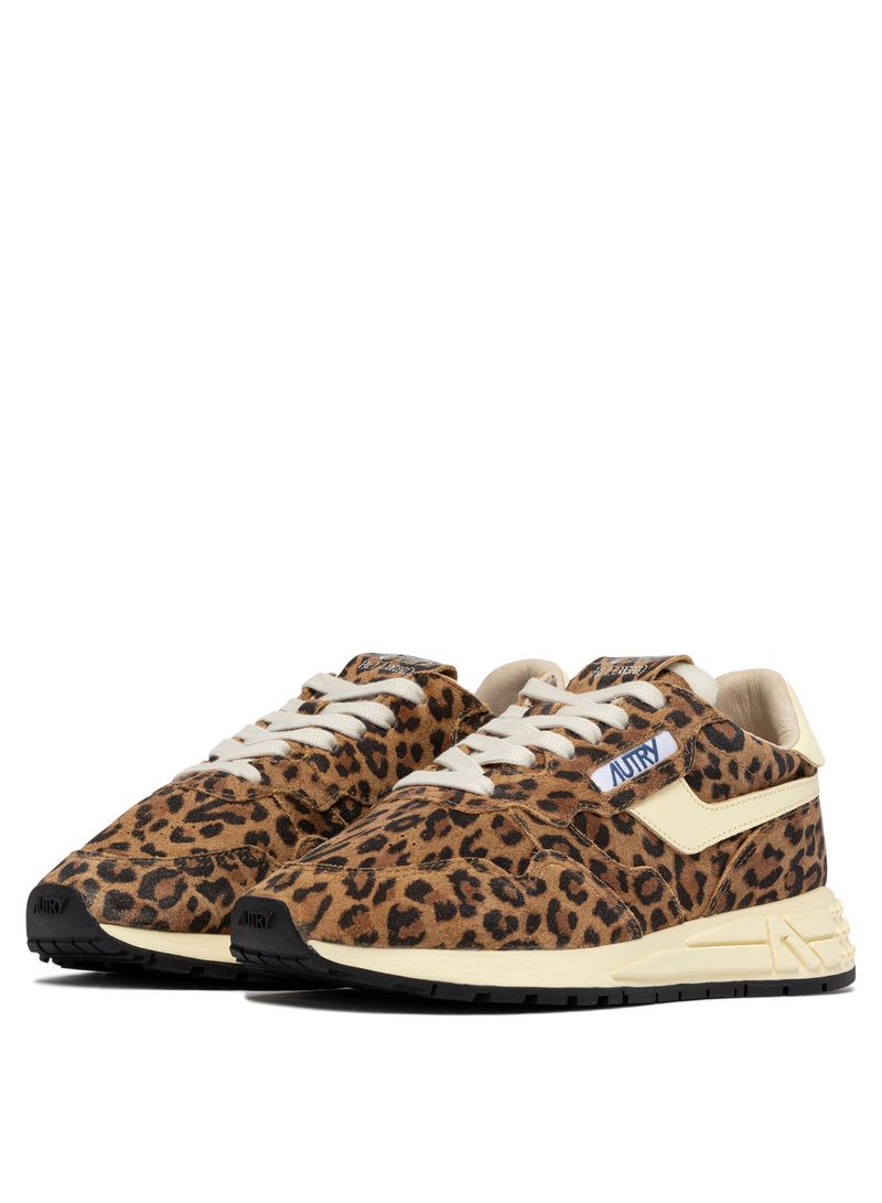 AUTRY - Basket Reelwind SuedeLeo/Leather Leopard/rut