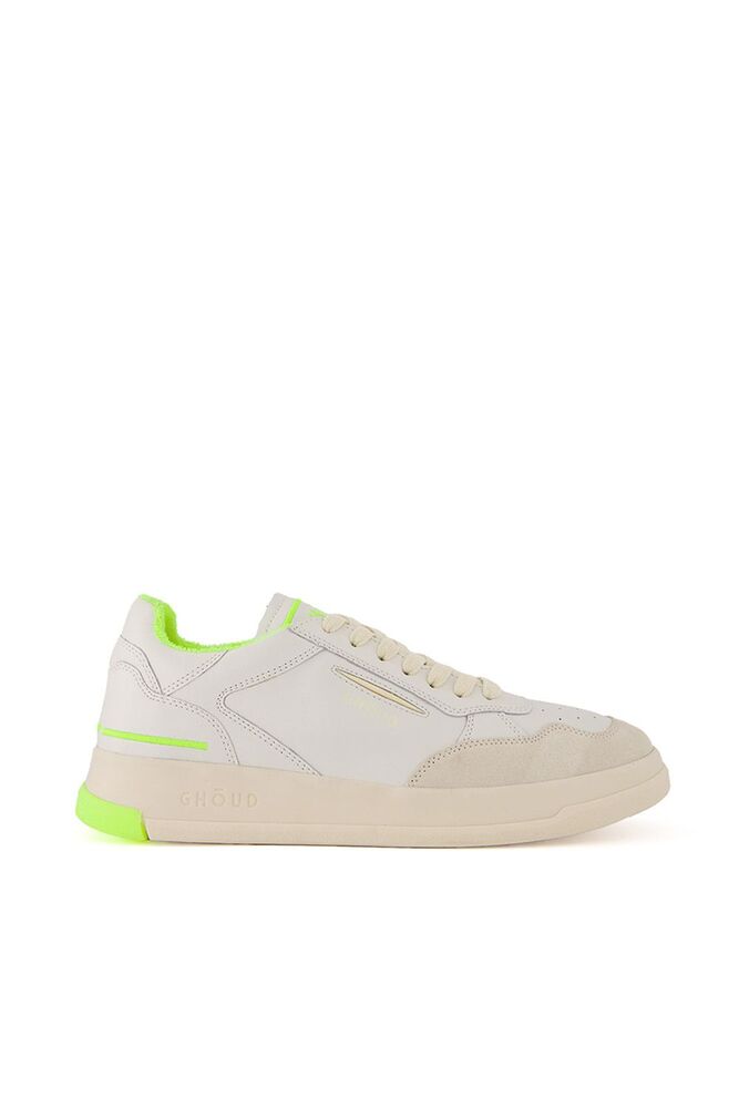 GHOUD - Basket Tweener Low Boomerang WHITE/YELLOWFLUO