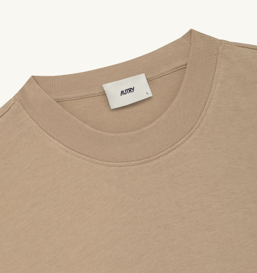 Autry - T-Shirt Unisex Logo ton sur ton Beige