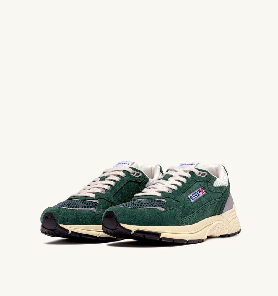 AUTRY - Basket Hyperway Mesh et Suede Malachi et Argent