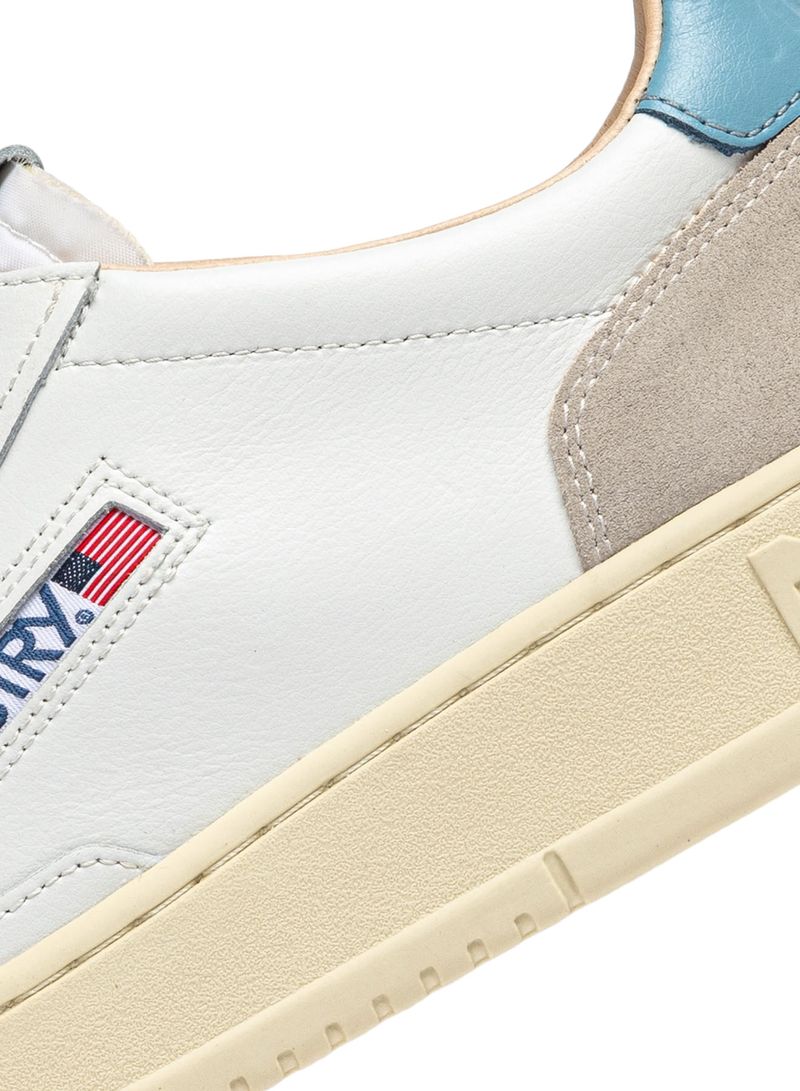AUTRY - Basket Medalist Low cuir suede White / Forget