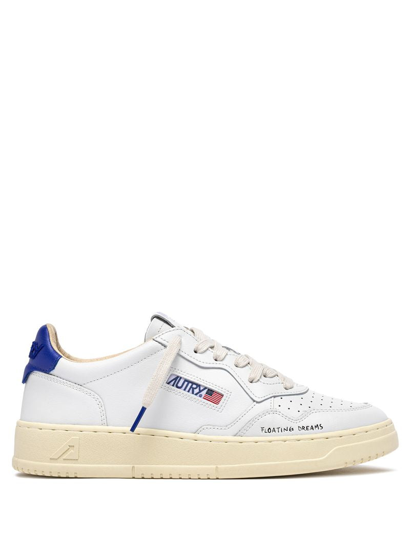 AUTRY - Basket Medalist Low Leather/Dream White/BeaBlue
